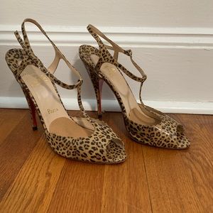 100% leopard Louboutin heels